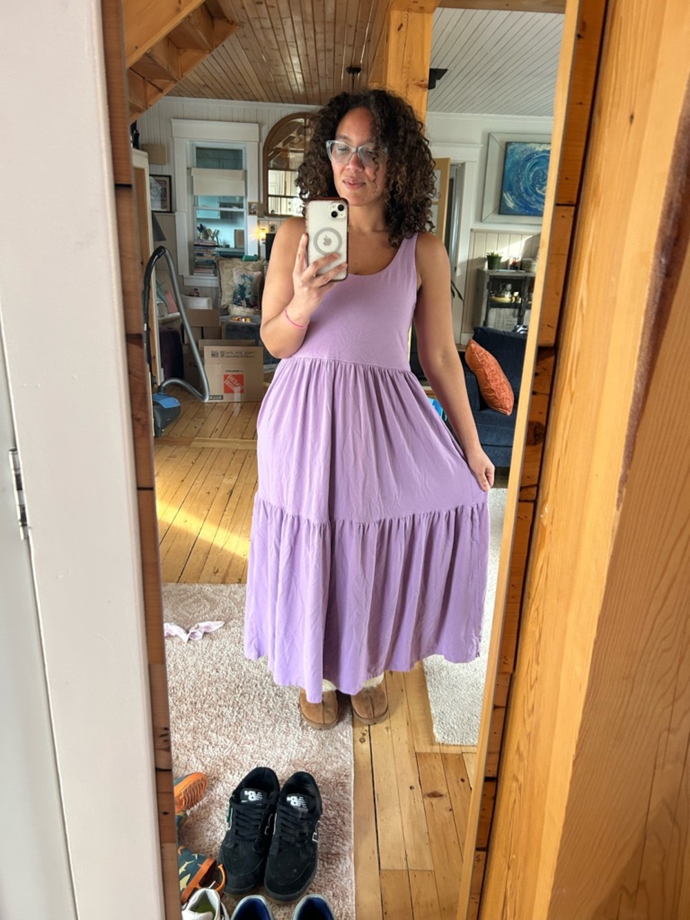Smash + Tess Lilac Sleeveless Tiered Maxi Dress - Picture 10 of 11